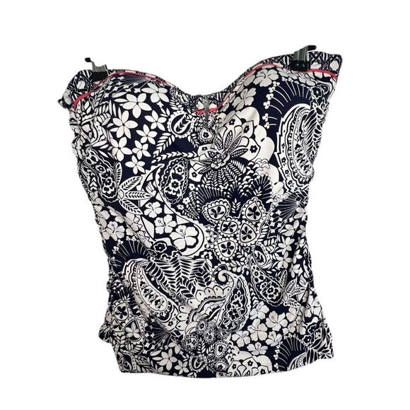 Tommy Bahama Hawaiian Print Floral Halter Style Bathing Suit Top - Picture 3 of 7